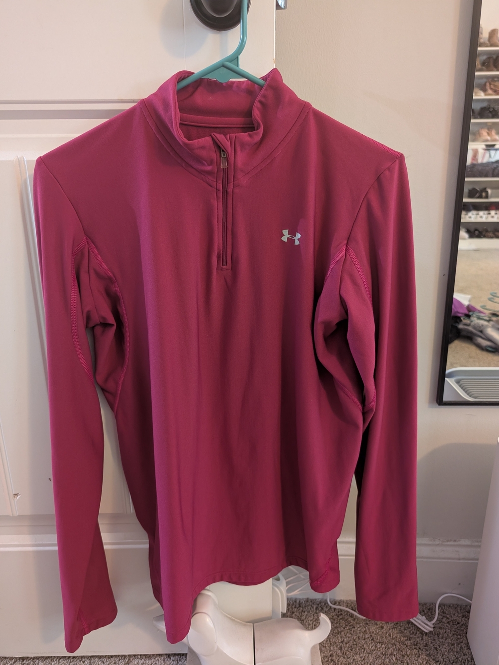 Under Armour Magenta Half-Zip Pullover